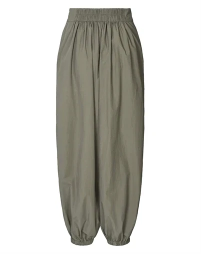 Rabens Saloner - Inridi Poplin Gathered Bukser - Asphalt 